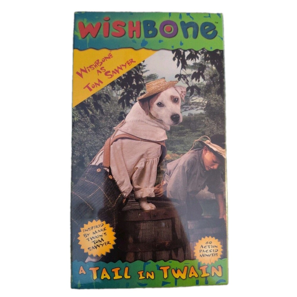 VHS Wishbone - A Tail In Twain / Wishbone as Tom Sawyer (VHS, 1997)